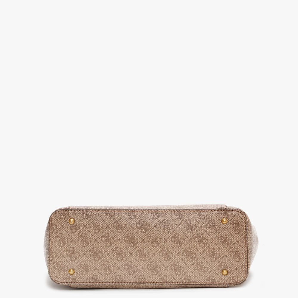 Noelle Repeat Logo Latte Tote Bag