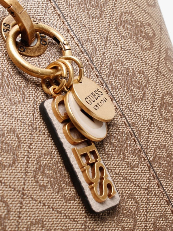 Noelle Repeat Logo Latte Tote Bag