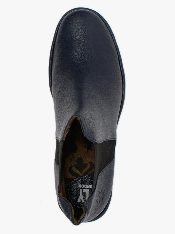 Woss Ocean Leather Wedge Ankle Boots