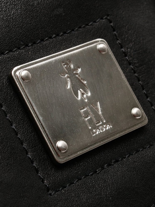 Kolm Black Leather Tote Bag