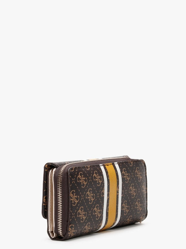Jensen Brown Logo Organiser Clutch Wallet