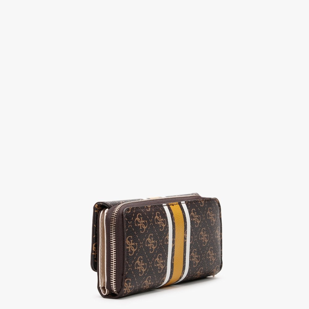 Jensen Brown Logo Organiser Clutch Wallet