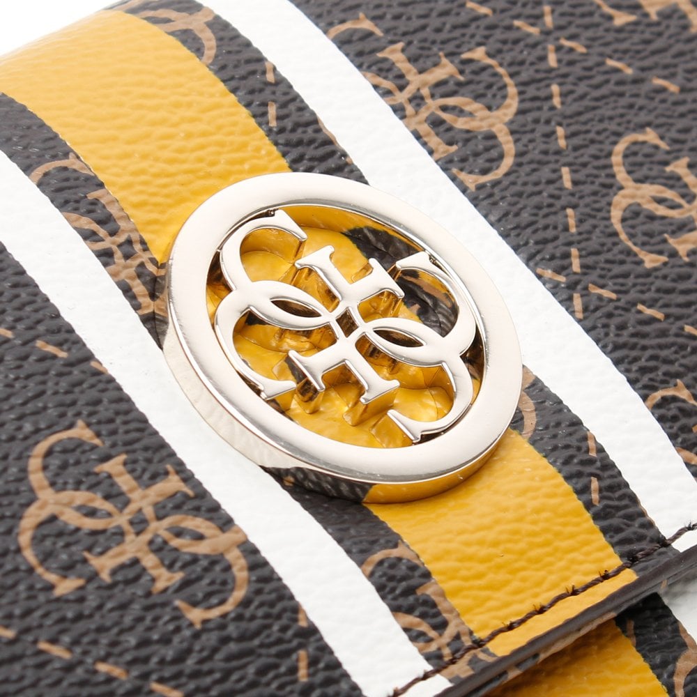 Jensen Brown Logo Organiser Clutch Wallet