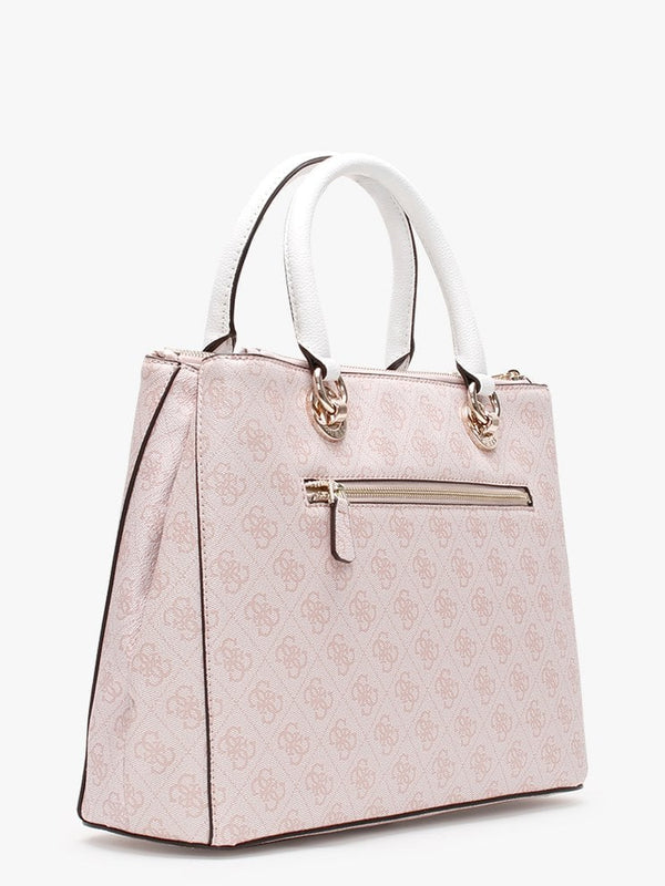 Cathleen Blush Logo Carryall Satchel Bag