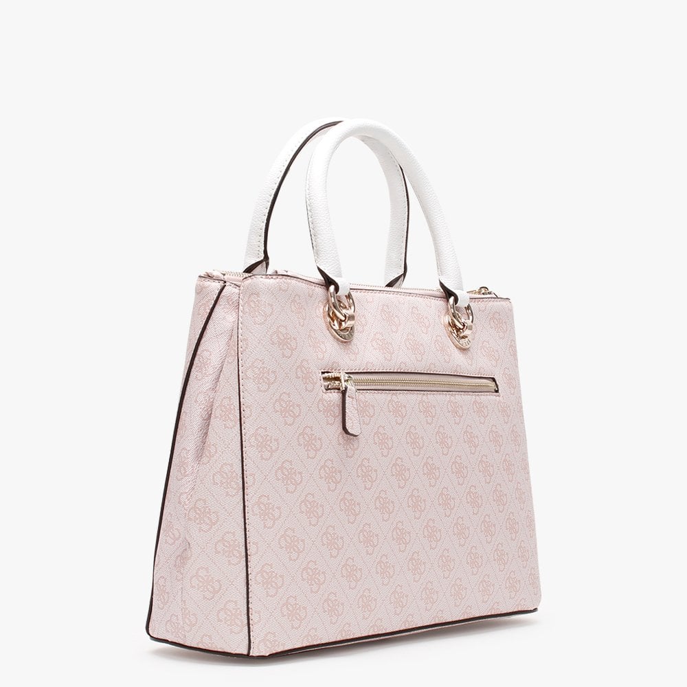 Cathleen Blush Logo Carryall Satchel Bag