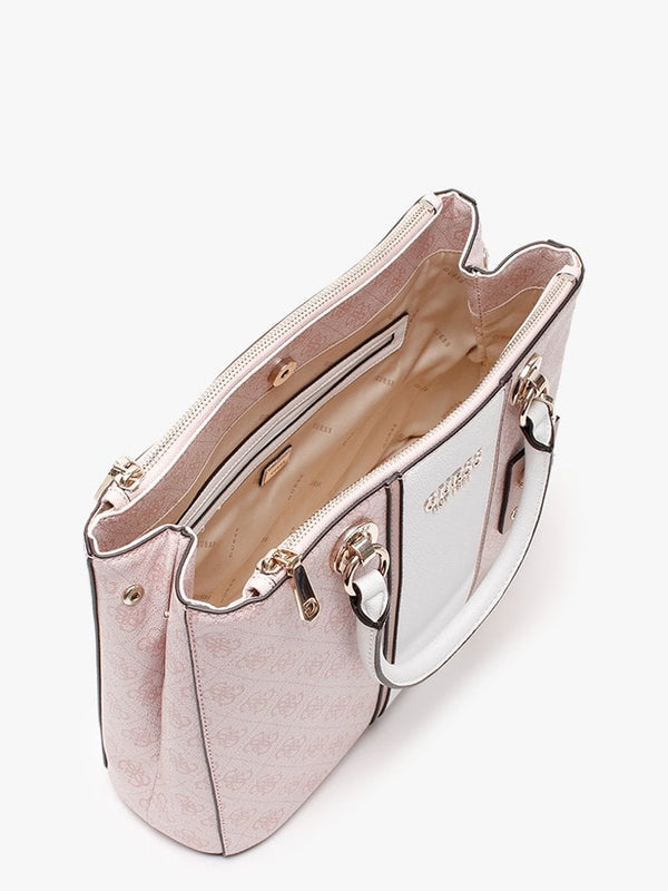Cathleen Blush Logo Carryall Satchel Bag