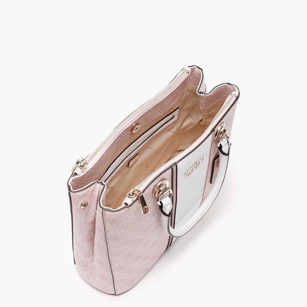 Cathleen Blush Logo Carryall Satchel Bag