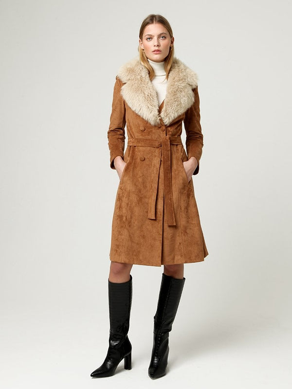Carrie Tan Toscana Collar Trench Coat