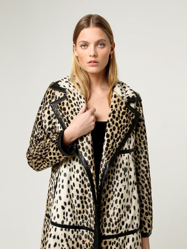 Dottie Leopard Longline Coat