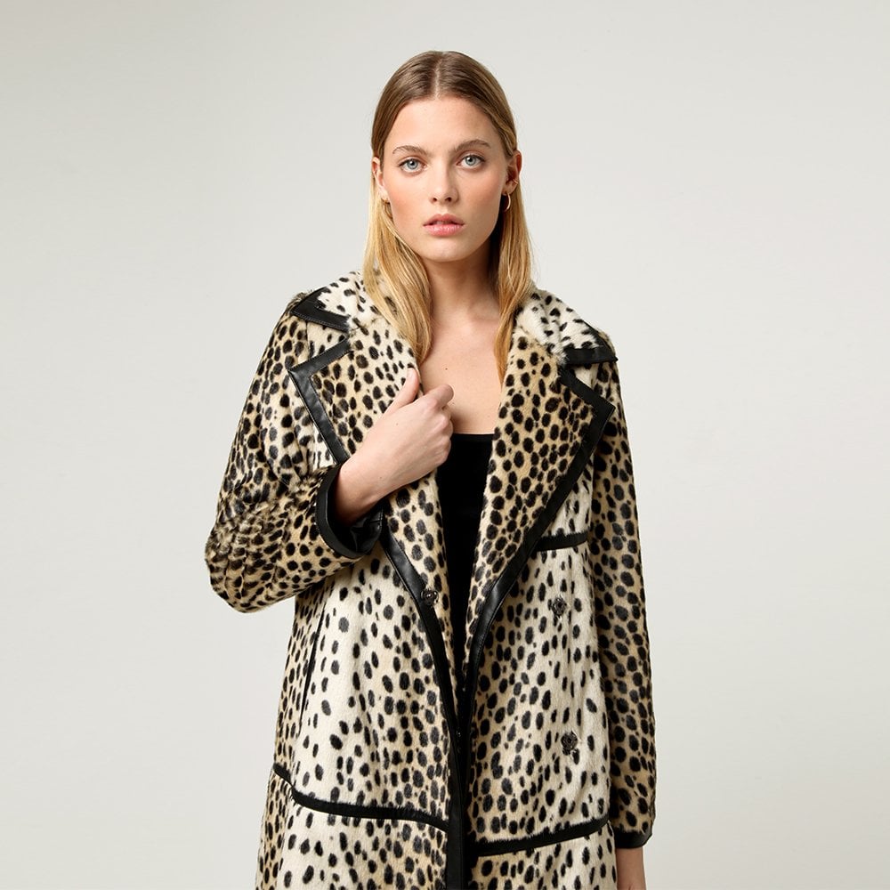 Dottie Leopard Longline Coat