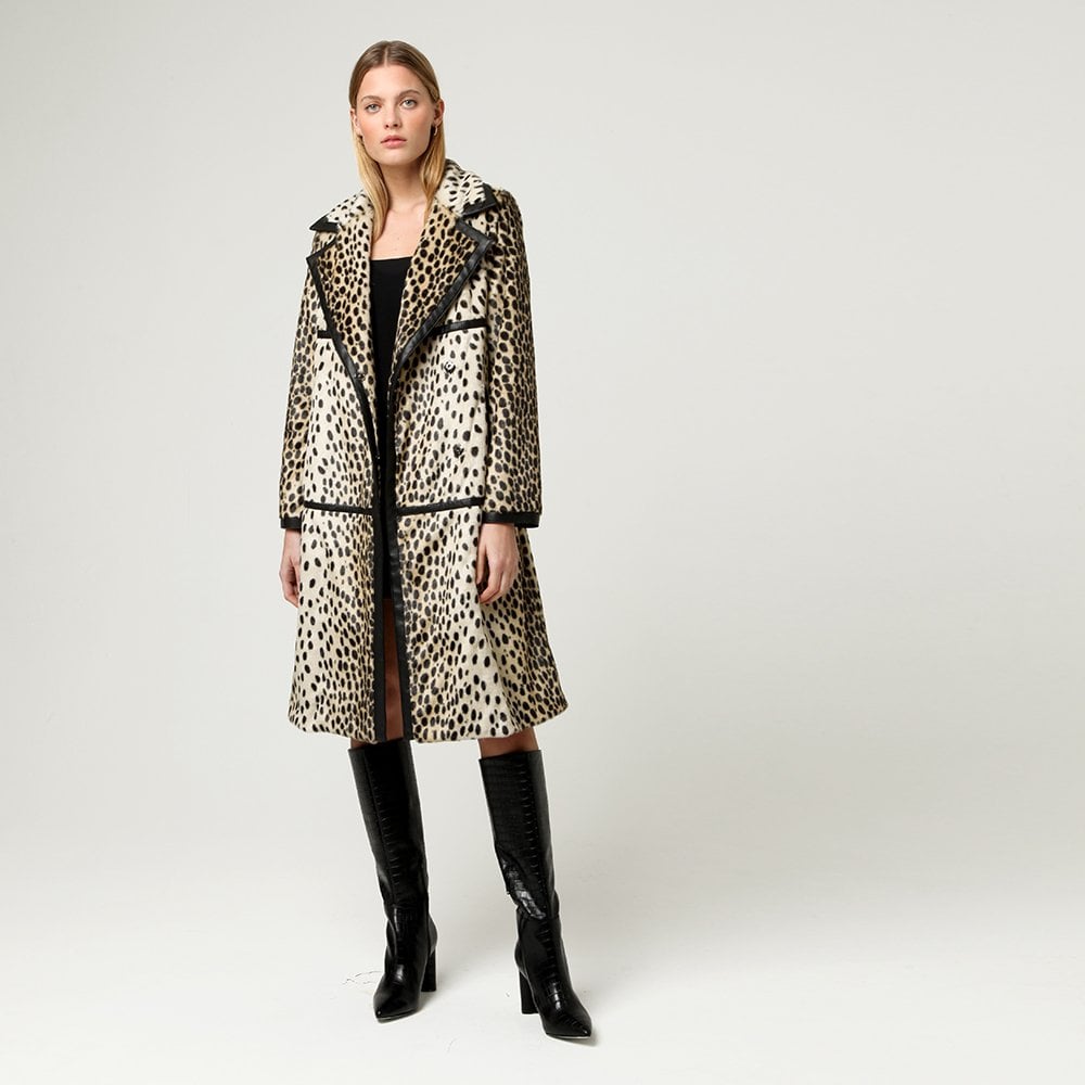 Dottie Leopard Longline Coat
