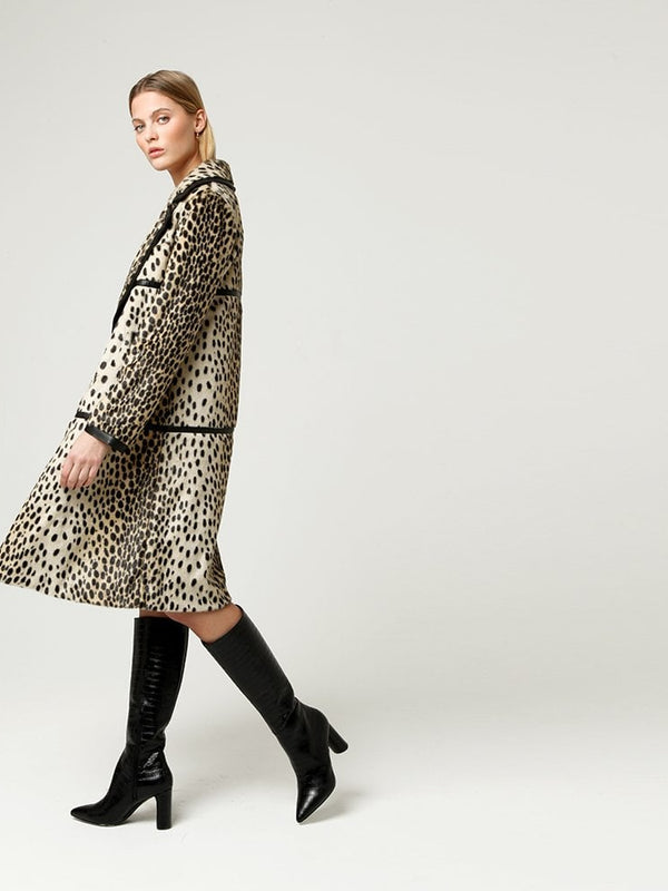 Dottie Leopard Longline Coat