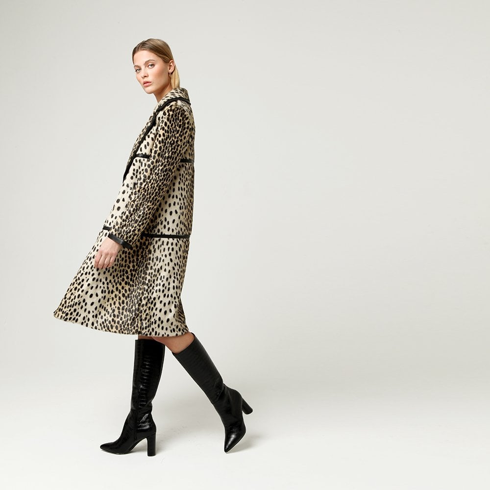 Dottie Leopard Longline Coat