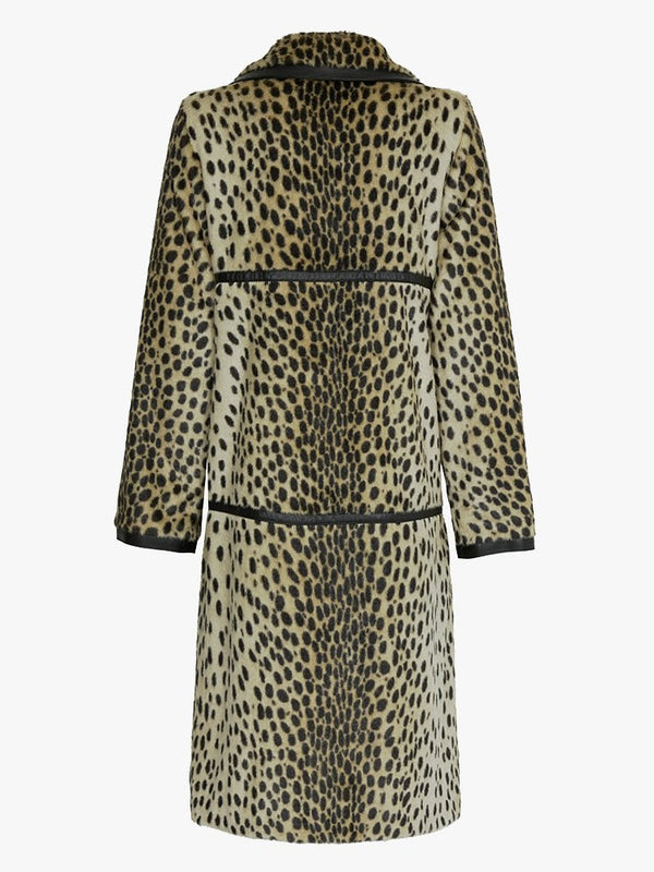 Dottie Leopard Longline Coat