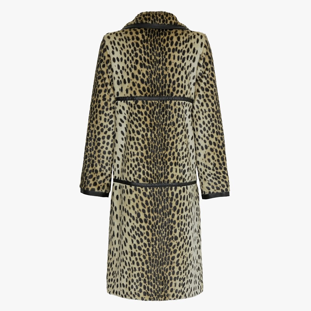 Dottie Leopard Longline Coat