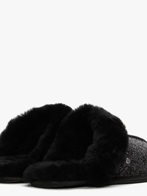 Scuffette II Cosmos Black Glitter Slippers