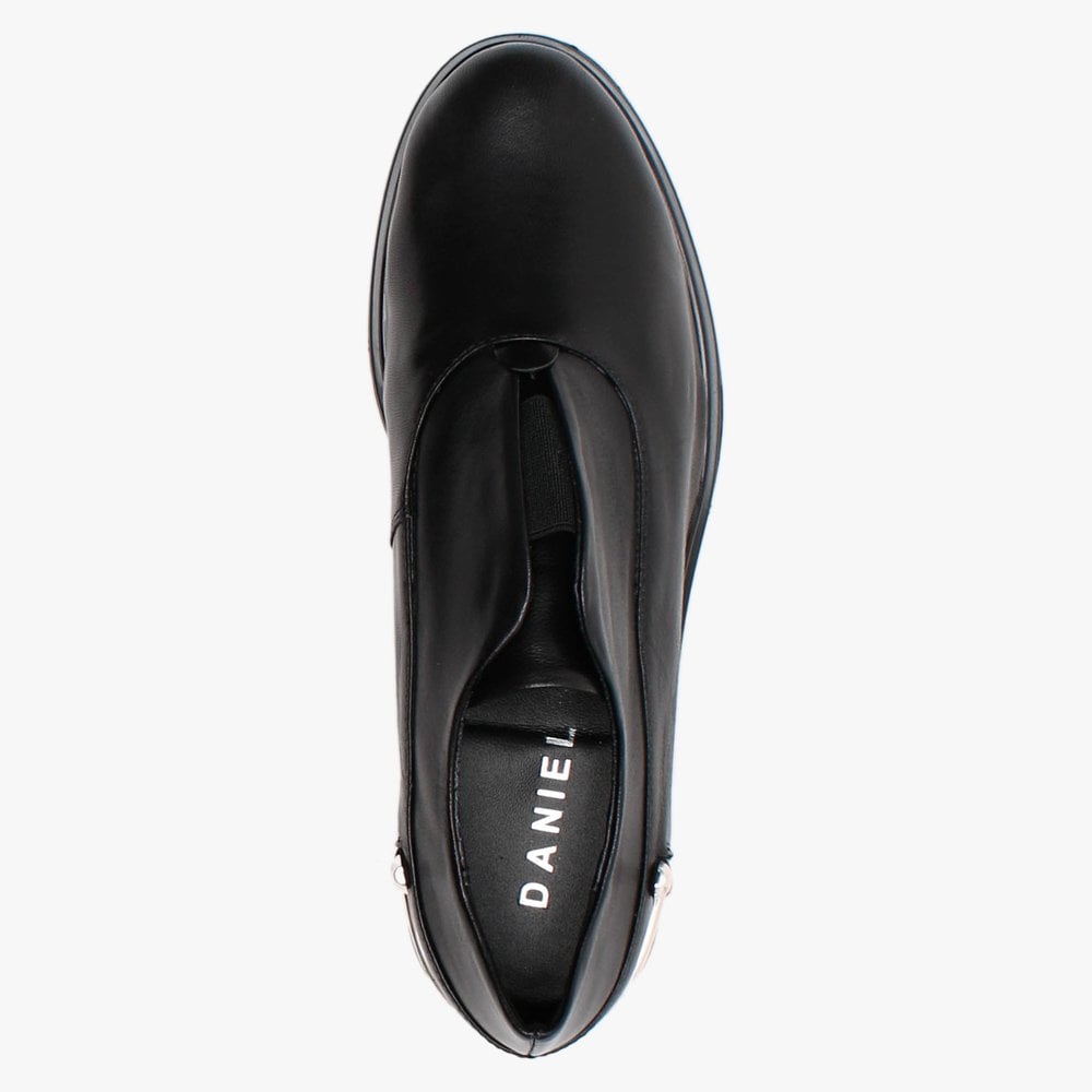 Reko Black Leather Loafers
