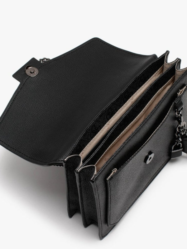 Valy Convertible Logo Coal Cross-Body Bag