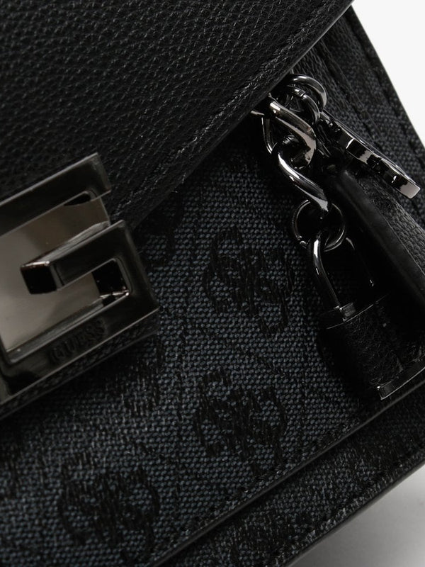 Valy Convertible Logo Coal Cross-Body Bag