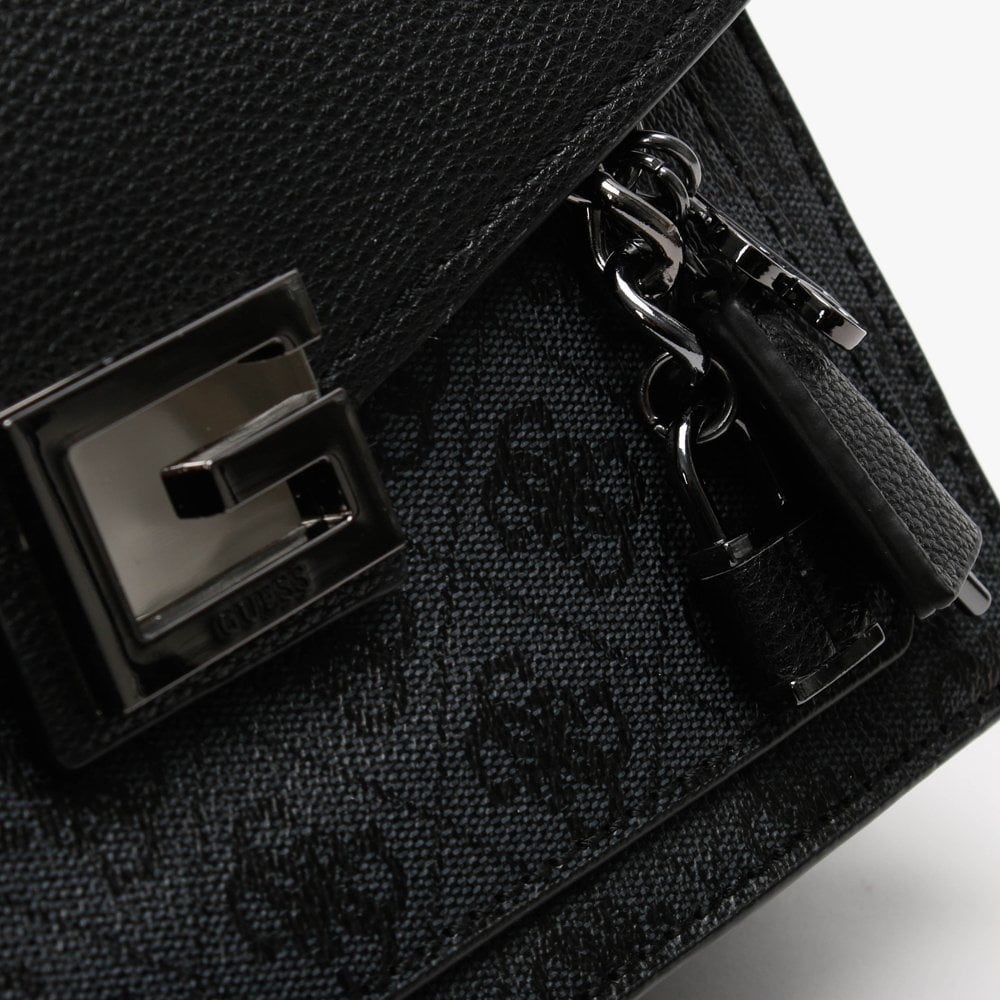 Valy Convertible Logo Coal Cross-Body Bag