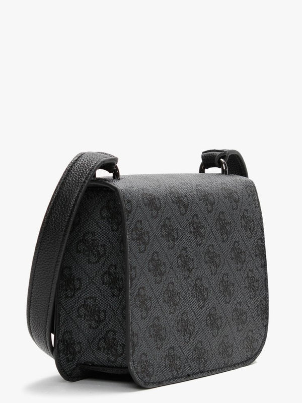 Mini Noelle Repeat Logo Coal Cross-Body Bag