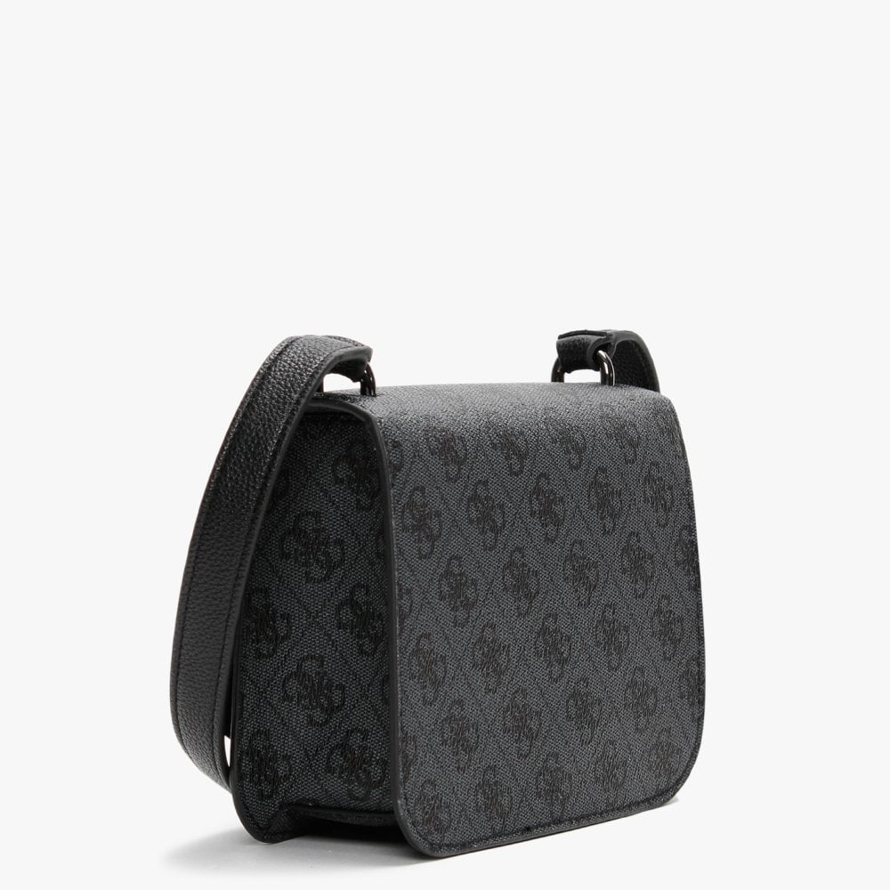 Mini Noelle Repeat Logo Coal Cross-Body Bag