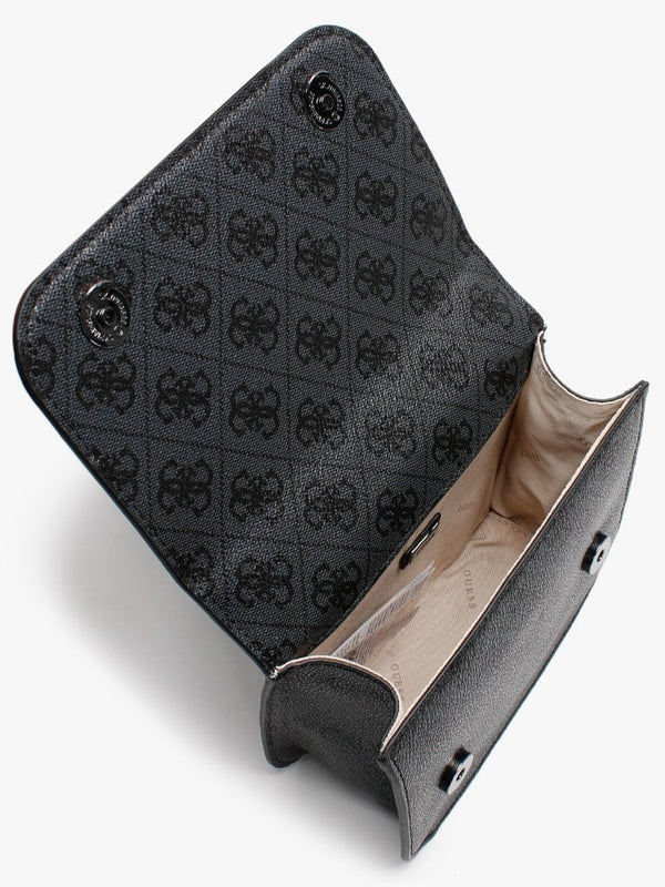 Mini Noelle Repeat Logo Coal Cross-Body Bag