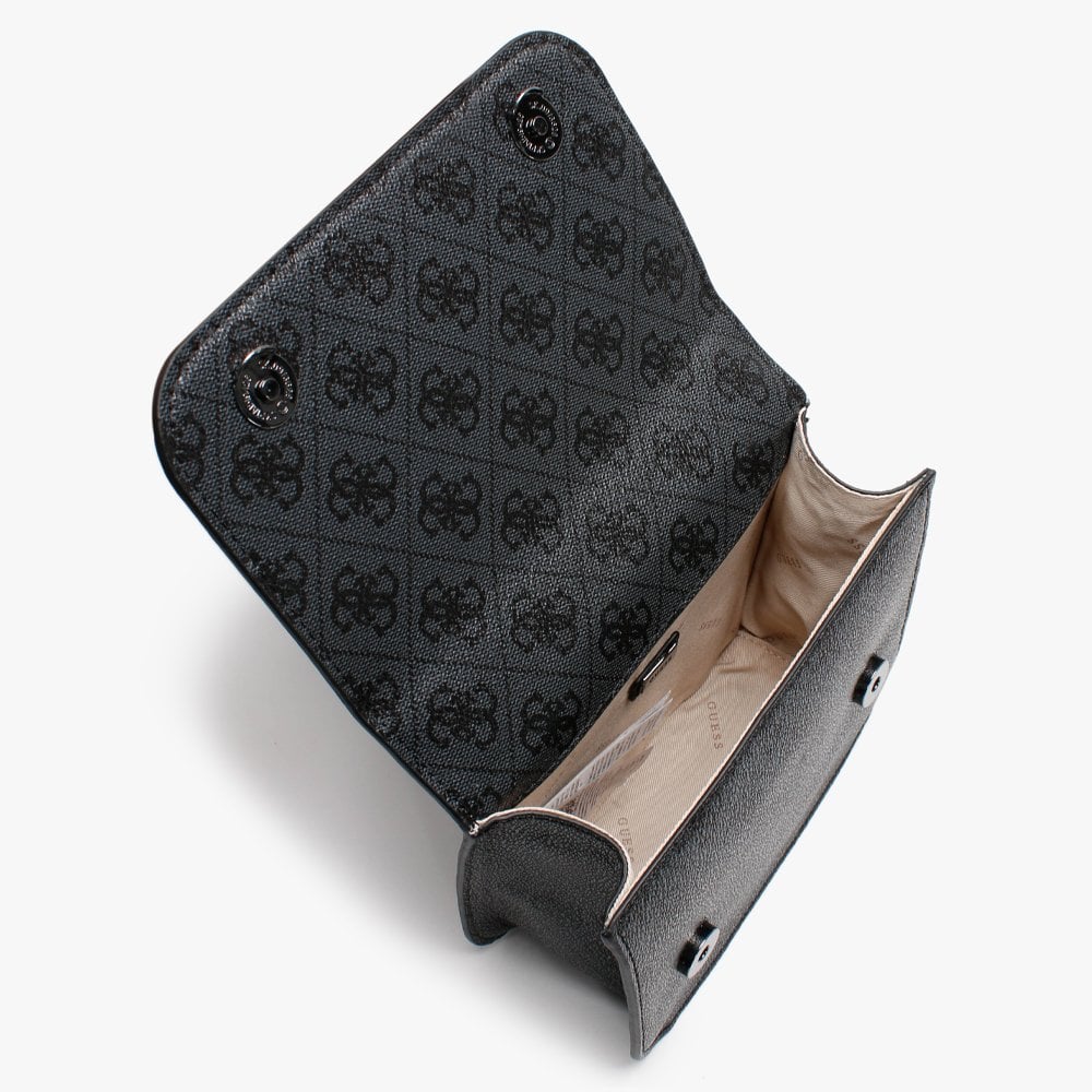 Mini Noelle Repeat Logo Coal Cross-Body Bag