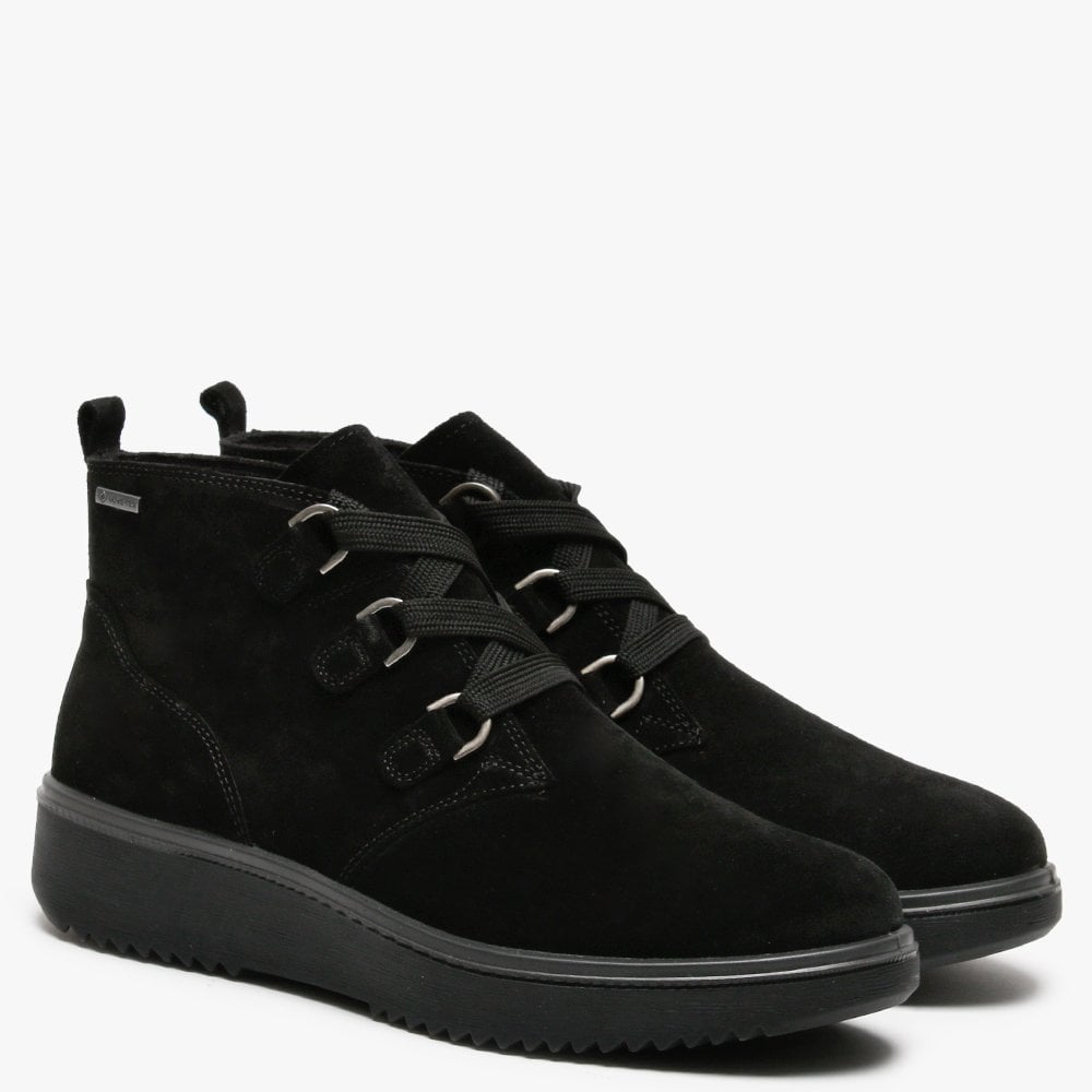 Camino 28 Black Suede Ankle Boots