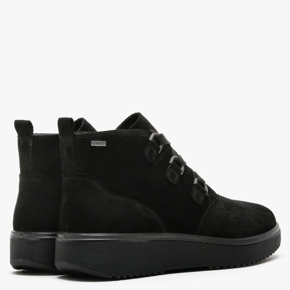 Camino 28 Black Suede Ankle Boots