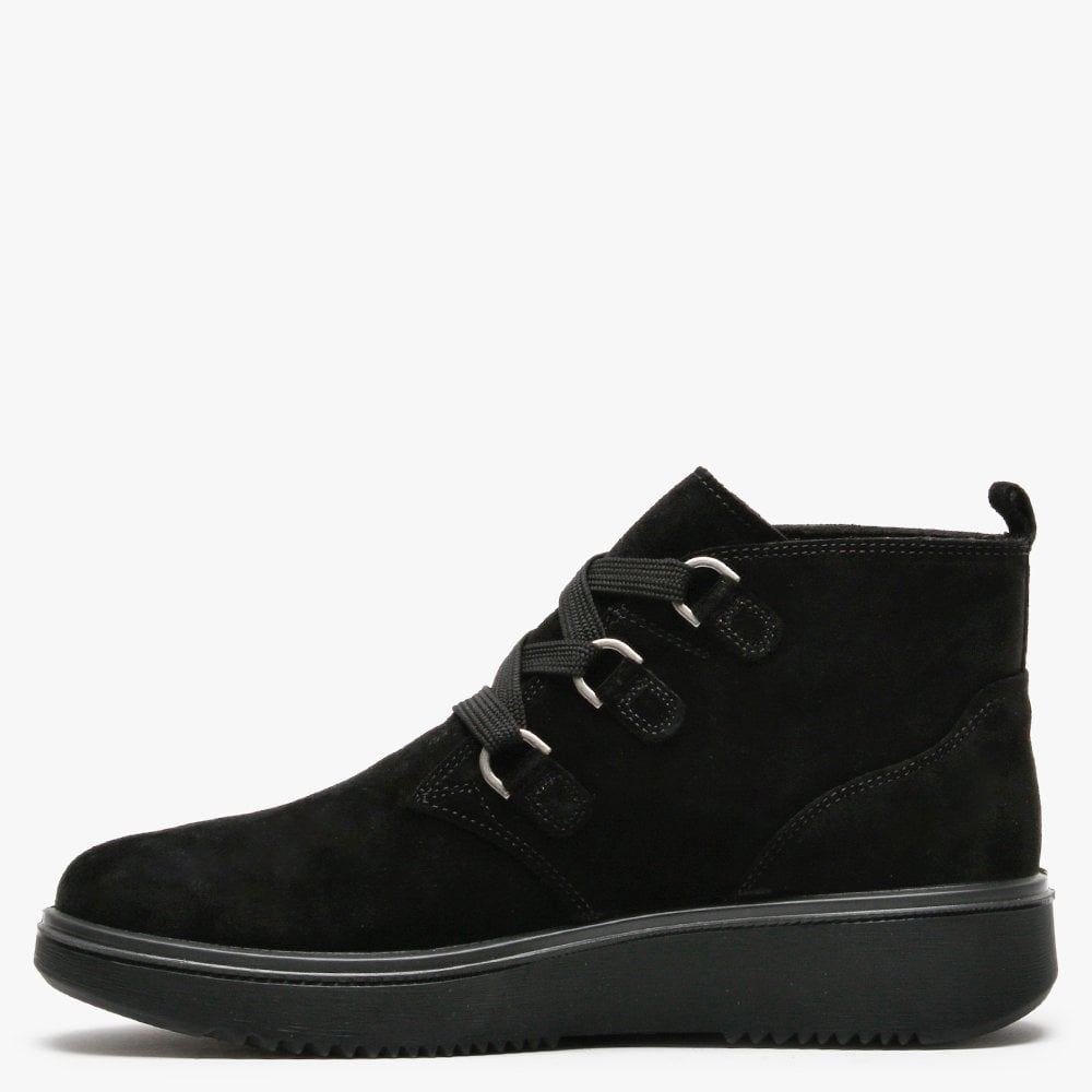 Camino 28 Black Suede Ankle Boots