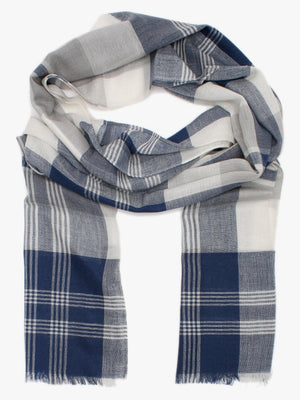 Grey Check Scarf