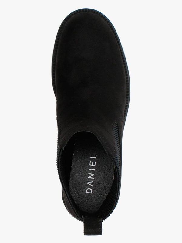 Runk Black Suedette Chelsea Boots