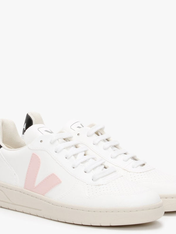 V-10 CWL Vegan White Petale Black Trainers