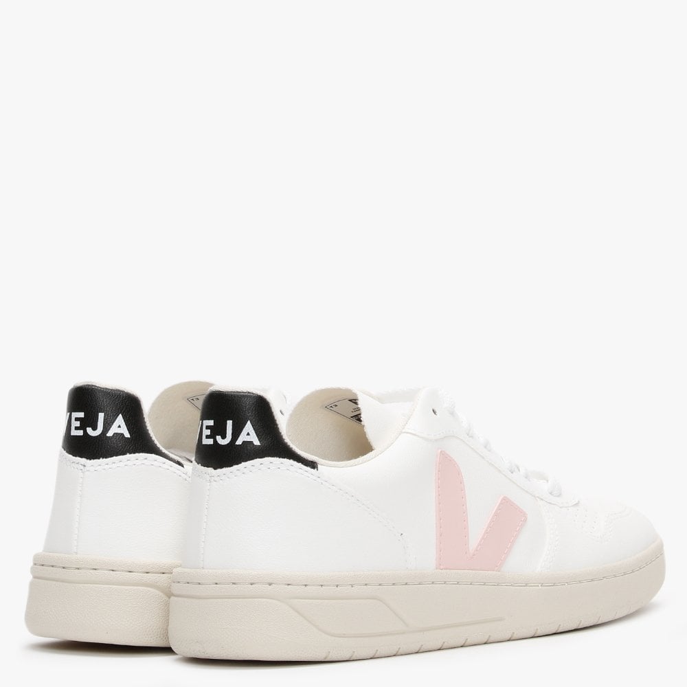 V-10 CWL Vegan White Petale Black Trainers