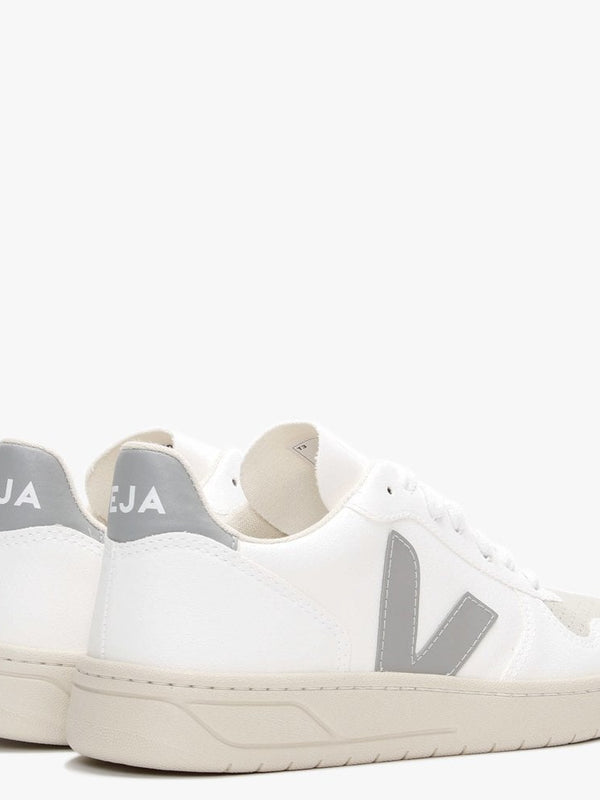 V-10 CWL Vegan White Oxford Grey Trainers