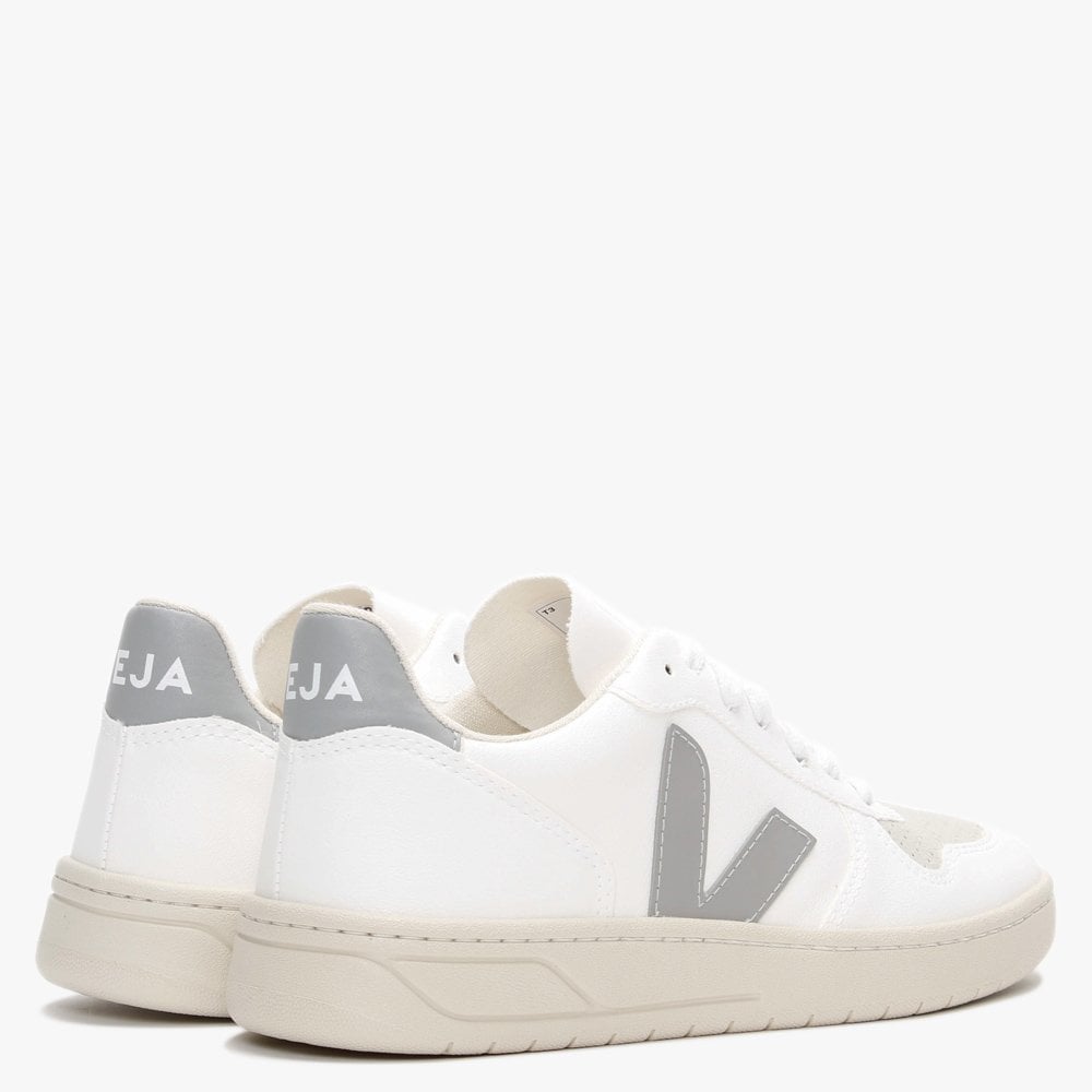 V-10 CWL Vegan White Oxford Grey Trainers