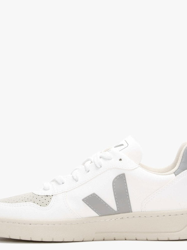 V-10 CWL Vegan White Oxford Grey Trainers