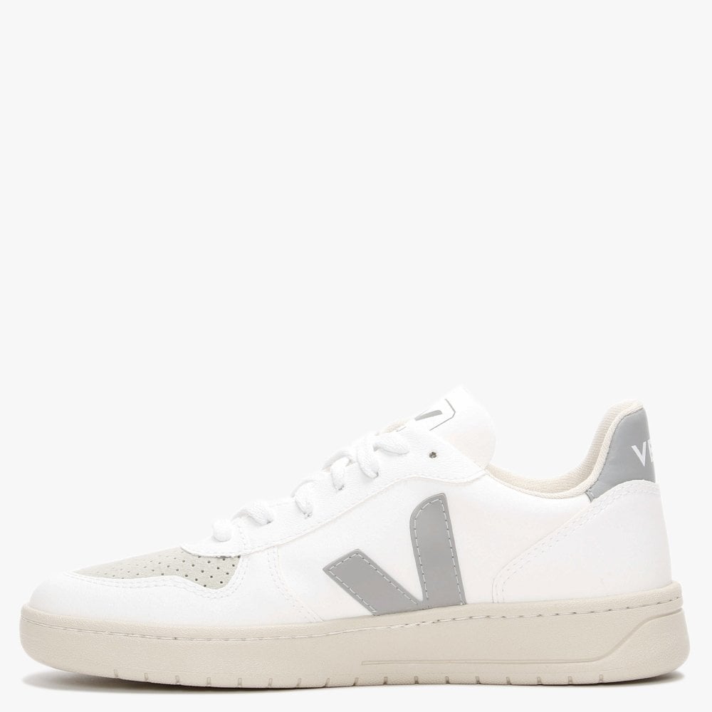 V-10 CWL Vegan White Oxford Grey Trainers