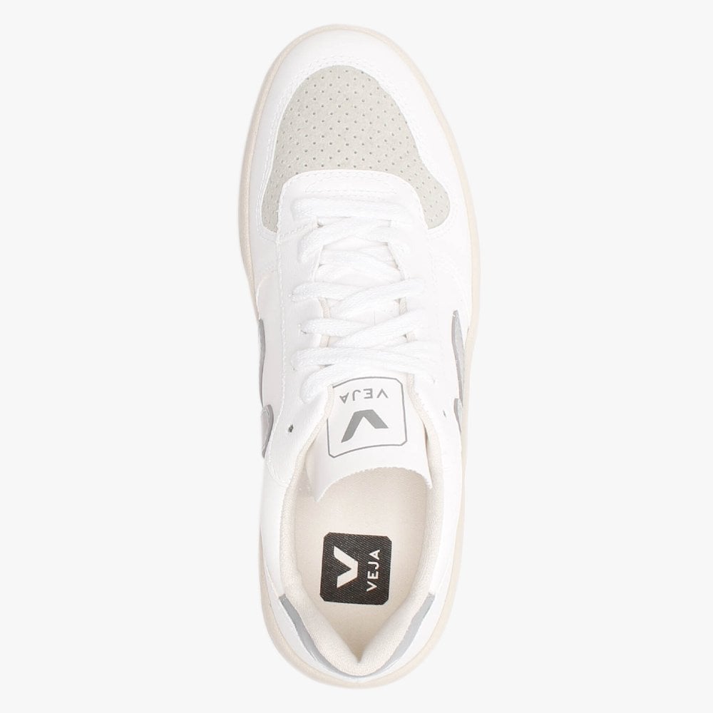 V-10 CWL Vegan White Oxford Grey Trainers
