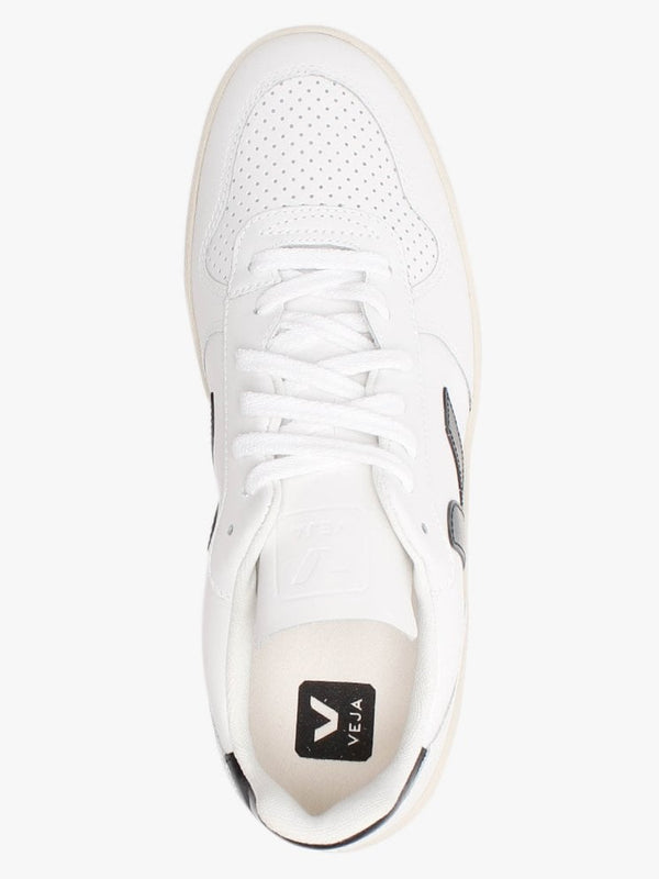 Men’s V-10 Leather Extra White Black Trainers