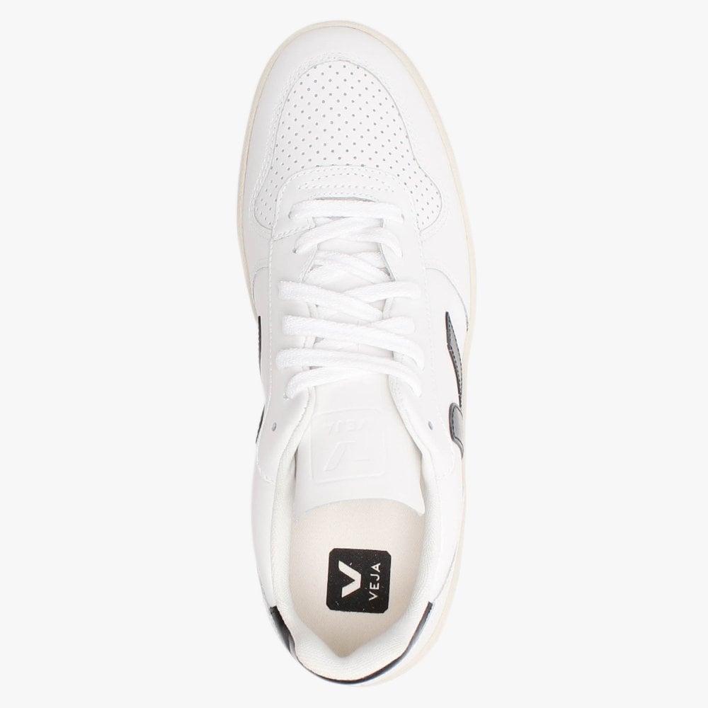 Men’s V-10 Leather Extra White Black Trainers
