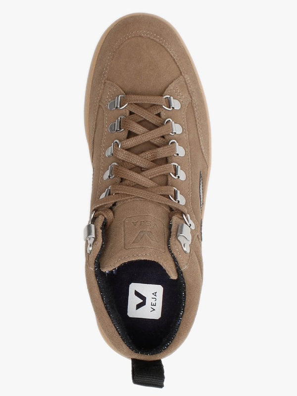 Roraima Suede Brown Black Gum Sole High Top Trainers