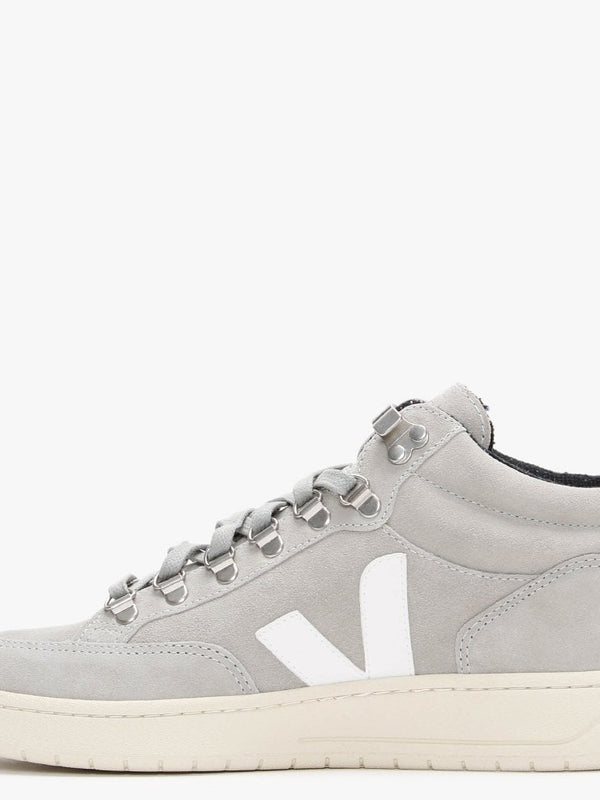 Roraima Oxford Grey Suede White Sole High Top Trainers
