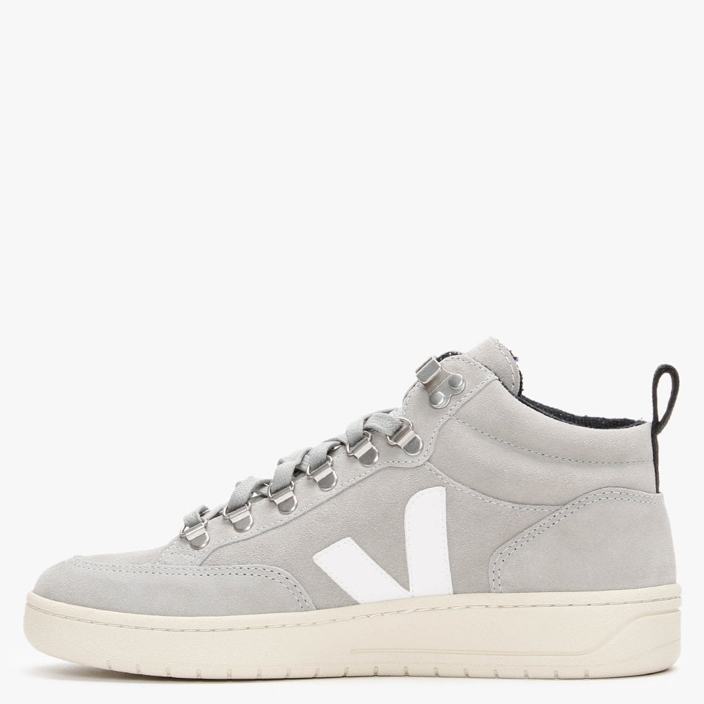 Roraima Oxford Grey Suede White Sole High Top Trainers