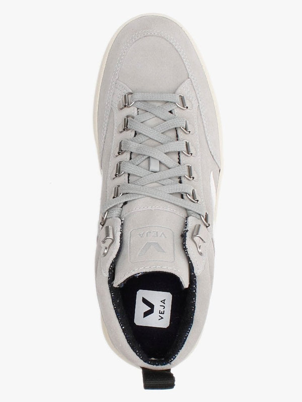 Roraima Oxford Grey Suede White Sole High Top Trainers