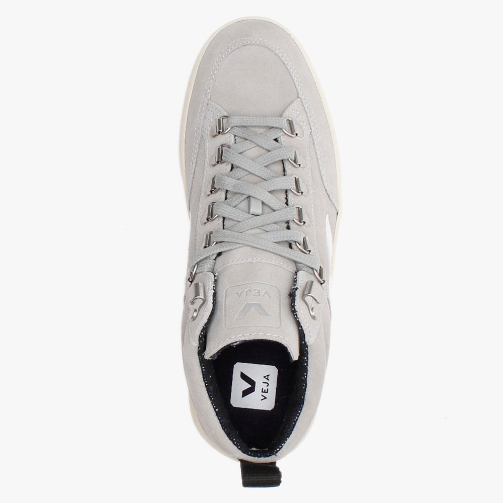 Roraima Oxford Grey Suede White Sole High Top Trainers