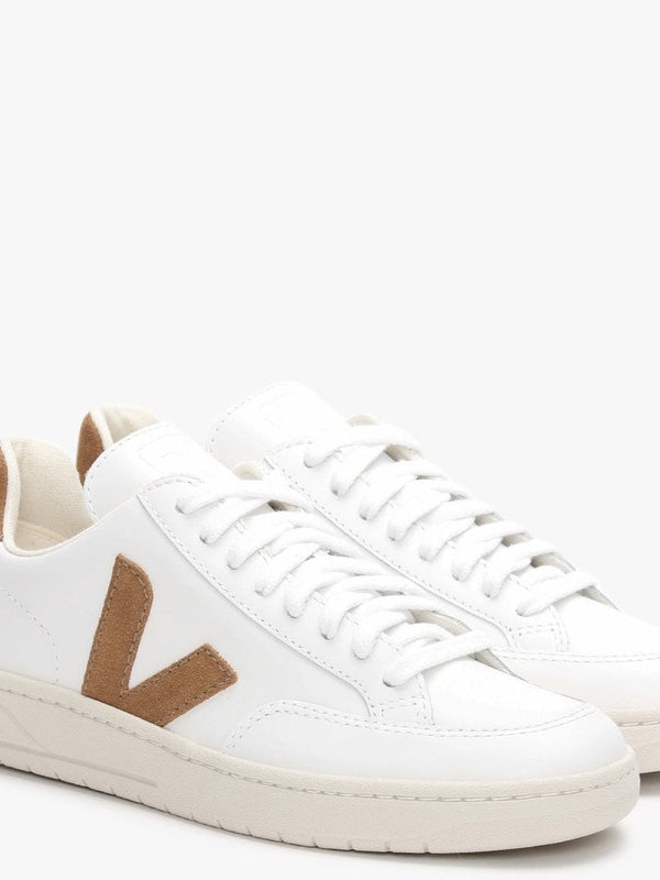 V-12 Leather Extra White Camel Trainers