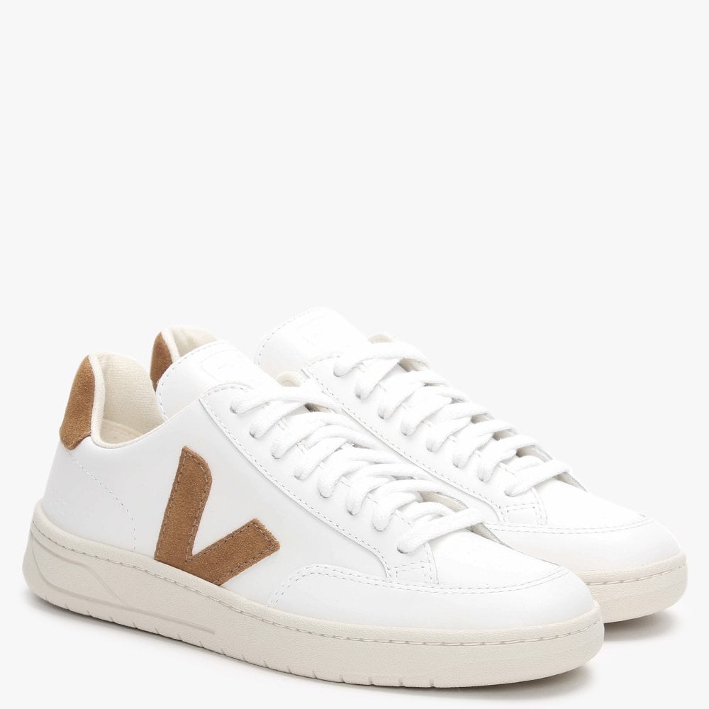 V-12 Leather Extra White Camel Trainers