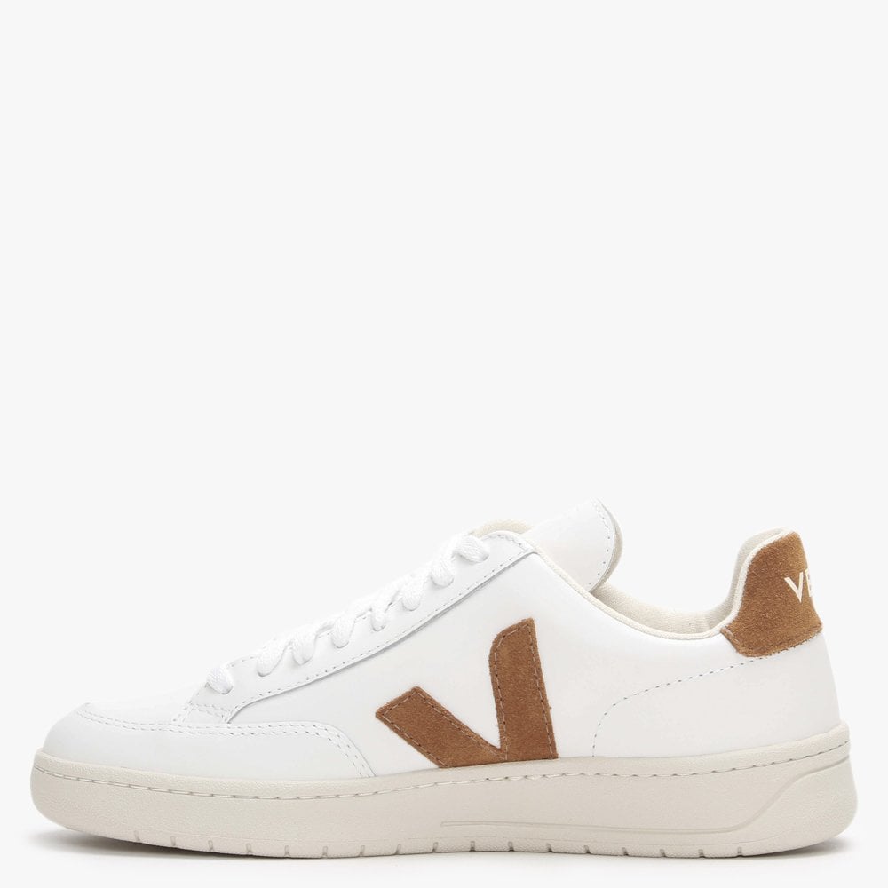 V-12 Leather Extra White Camel Trainers